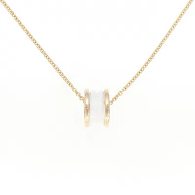 Pre-owned Bvlgari B. Zero1 Ceramic Pink Gold (18k) Necklace ()