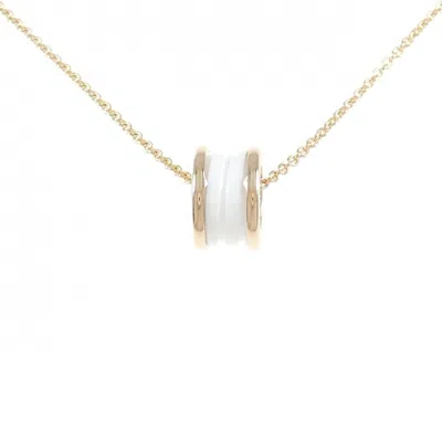 Pre-owned Bvlgari B. Zero1 Ceramic Pink Gold (18k) Necklace ()