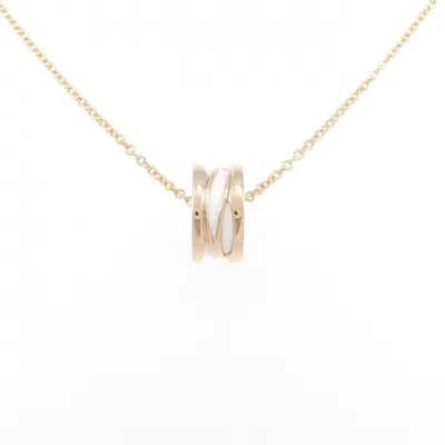 Pre-owned Bvlgari B. Zero1 Ceramic Pink Gold (18k) Necklace ()