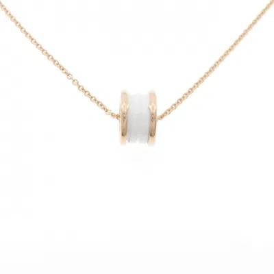 Pre-owned Bvlgari B. Zero1 Ceramic Pink Gold (18k) Necklace ()