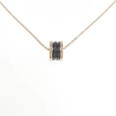 Pre-owned Bvlgari B. Zero1 Ceramic Pink Gold (18k) Necklace ()