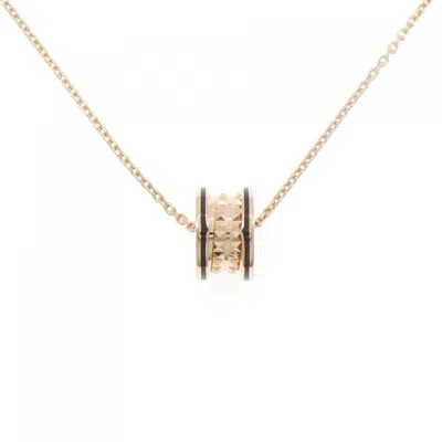 Pre-owned Bvlgari B. Zero1 Ceramic Pink Gold (18k) Necklace ()