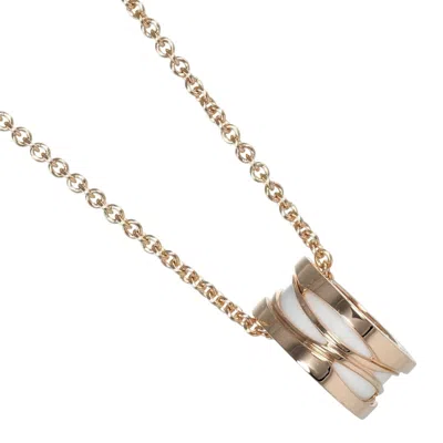 Pre-owned Bvlgari B. Zero1 Ceramic Pink Gold (18k) Necklace () In Multi