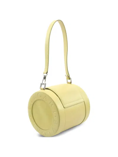 Pre-owned Bvlgari B-zero1 Cylinder Shoulder Bag In Yellow