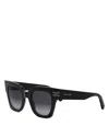 Bvlgari B. Zero1 Geometric Sunglasses In Black/gray Gradient