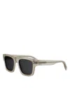 Bvlgari B.zero1 Geometric Sunglasses In Gray/gray Solid