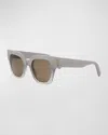 Bvlgari B. Zero1 Geometric Sunglasses In Brown