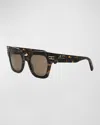 Bvlgari B. Zero1 Geometric Sunglasses In Brown