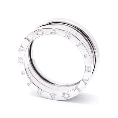 Pre-owned Bvlgari B. Zero1 Gold (18k) Band Ring () In Silver