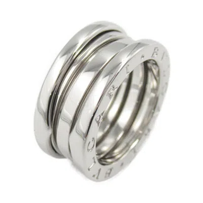 Pre-owned Bvlgari B. Zero1 Gold (18k) Band Ring () In Silver