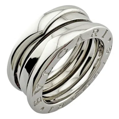 Pre-owned Bvlgari B. Zero1 Gold Band Ring () In Silver