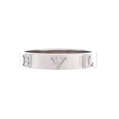 Bvlgari B. Zero1 Logo Ring 18k White Gold In Metallic