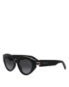 Bvlgari B. Zero1 Sunglasses In Black/smoke Grad