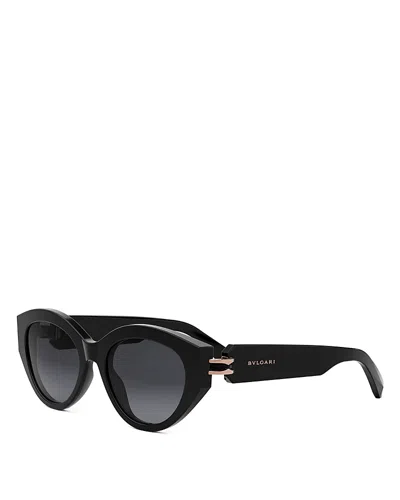 BVLGARI B. ZERO1 OVAL SUNGLASSES, 53MM