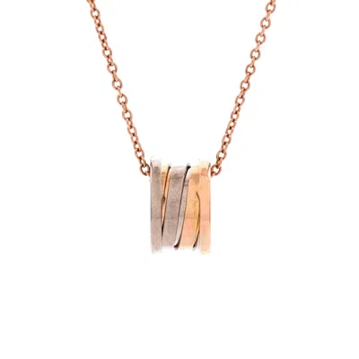Bvlgari B. Zero1 Pendant Necklace 18k Rose Gold And 18k White Gold