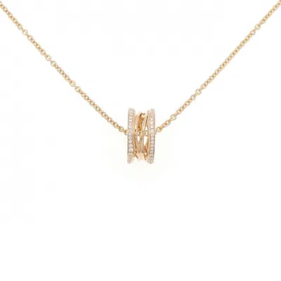 Pre-owned Bvlgari B. Zero1 Pink Gold (18k) Necklace ()