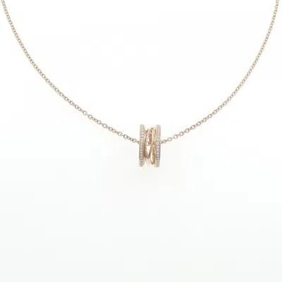 Pre-owned Bvlgari B. Zero1 Pink Gold (18k) Necklace ()