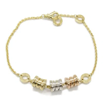 Pre-owned Bvlgari B. Zero1 Pink Yellow Charm Bracelet () In Multi
