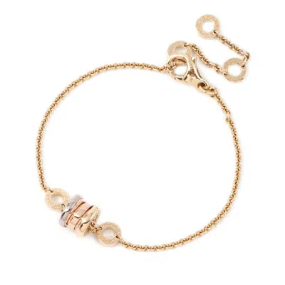 Pre-owned Bvlgari B. Zero1 Pink Yellow Charm Bracelet () In Multi