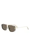 Bvlgari B. Zero1 Rectangle Sunglasses, 57mm In Brown