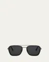 Bvlgari B. Zero1 Square Sunglasses In Shiny Dark Ruth / Smoke Polar