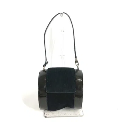 Pre-owned Bvlgari B. Zero1 Suede Leather Handbag Shoulder Bag () In Black