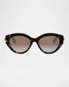 Bvlgari B. Zero1 Sunglasses In Dark Havana Gradient Brown