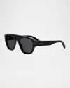 Bvlgari B. Zero1 Sunglasses In Shiny Blacksmoke Polarized