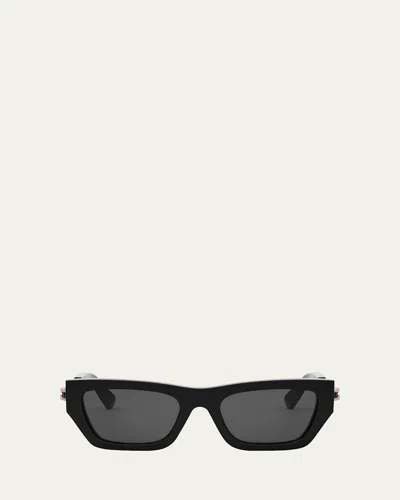 Bvlgari B. Zero1 Sunglasses In Shiny Blk Smoke