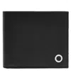Bvlgari Black Bifold Leather Compact Wallet In Black