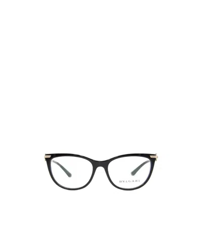 Bvlgari Black Cat's Eye Flat Lens