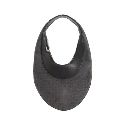 Pre-owned Bvlgari Black Denim Leather Shoulder Bag ()