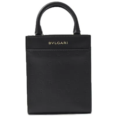Pre-owned Bvlgari Black Leather Handbag Shoulder Bag ()