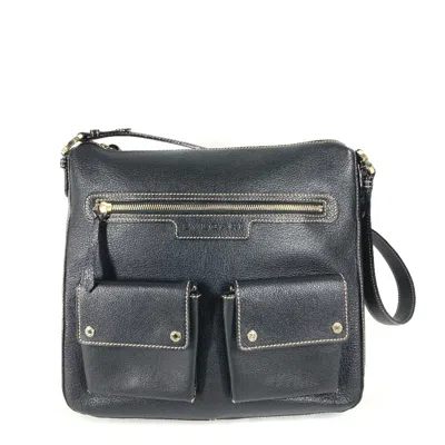 Pre-owned Bvlgari Black Leather Shoulder Bag ()
