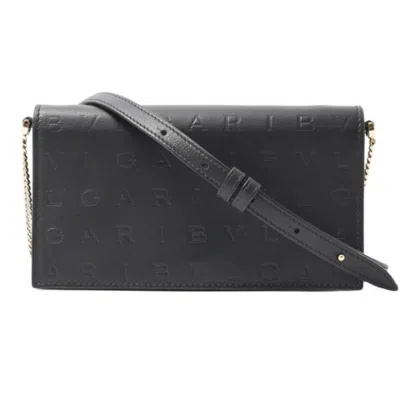 Pre-owned Bvlgari Black Leather Shoulder Bag ()