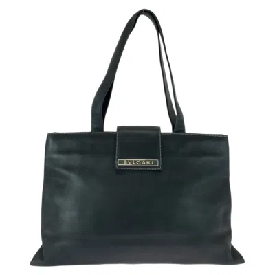 Pre-owned Bvlgari Black Leather Shoulder Bag Tote Bag ()