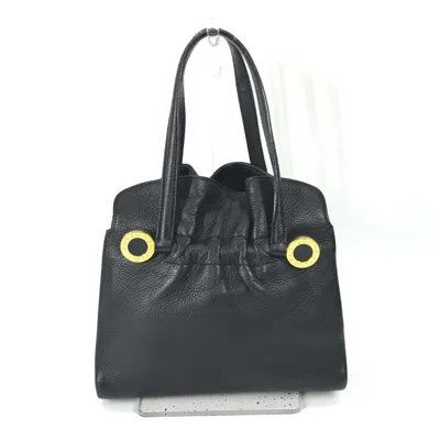 Pre-owned Bvlgari Black Leather Tote Bag ()
