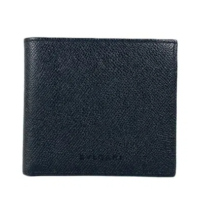 Pre-owned Bvlgari Black Leather Wallet (bi-fold) ()