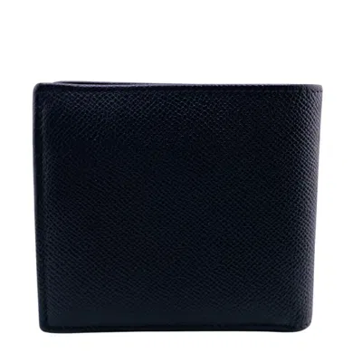 Pre-owned Bvlgari Black Leather Wallet (bi-fold) ()