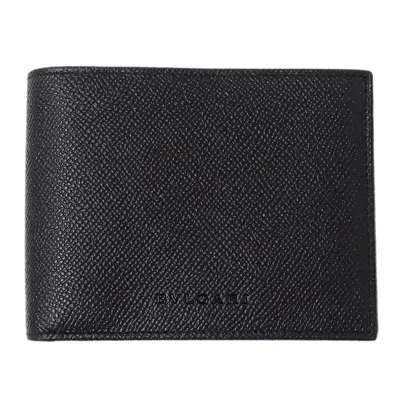Pre-owned Bvlgari Black Leather Wallet (bi-fold) ()