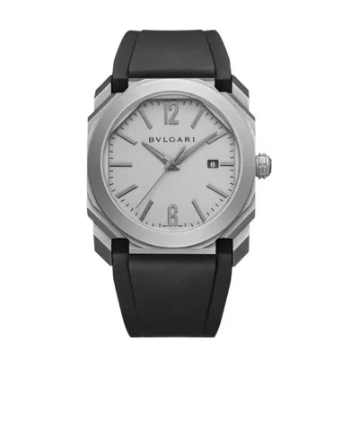 Bvlgari Black Octo Solotempo Series Watch In Gray