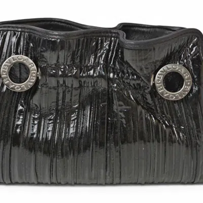Pre-owned Bvlgari Black Patent Leather Clutch Bag ()