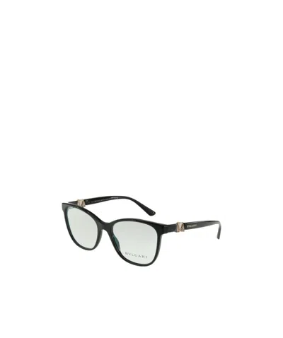 Bvlgari Black Round Sunglasses In White