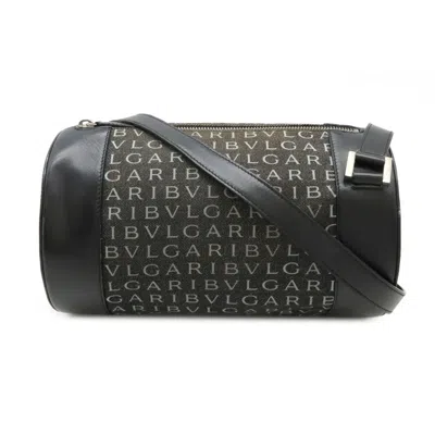 Pre-owned Bvlgari Blue Leather Handbag () In Black