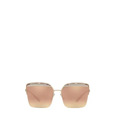 Bvlgari Box Logo Sunglasses In Nude