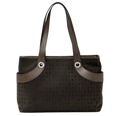 Pre-owned Bvlgari Brown Canvas Tote Bag ()