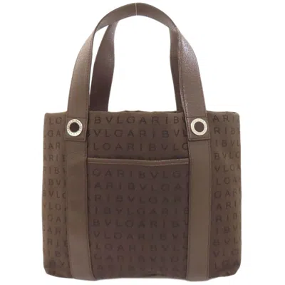 Pre-owned Bvlgari Brown Canvas Tote Bag ()