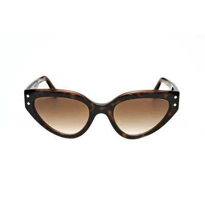 Bvlgari Brown Cat Eye Ladies Sunglasses Bv8256 54703b 53 In ["brown","black"]