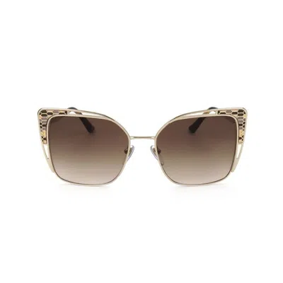 Bvlgari Brown Gradient Butterfly Ladies Sunglasses Bv6179 278/13 55 In White