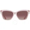 Bvlgari Brown Gradient Purple Cat Eye Ladies Sunglasses Bv8257 5527e2 54